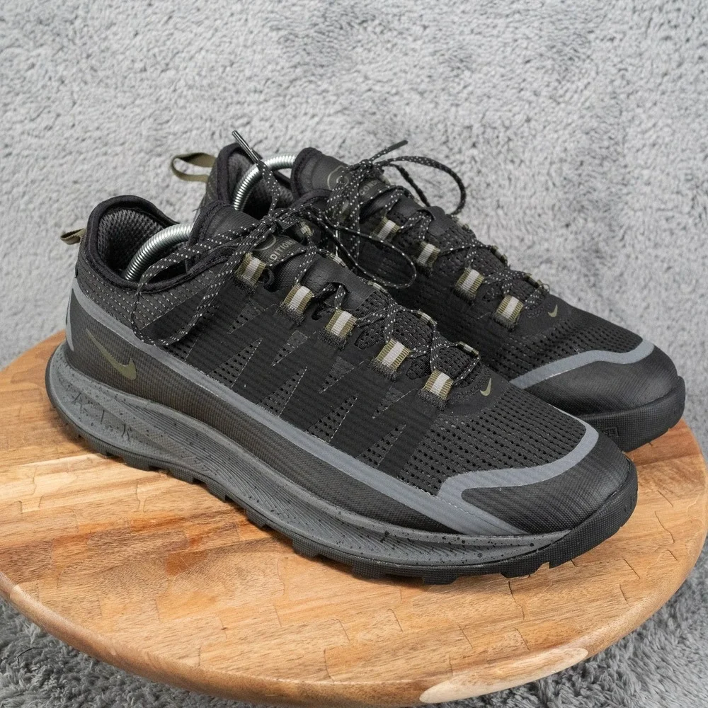 Nike ACG Air Nasu Trail Hiking Sneakers Men Size 11 Black Comfort Low Top Shoes